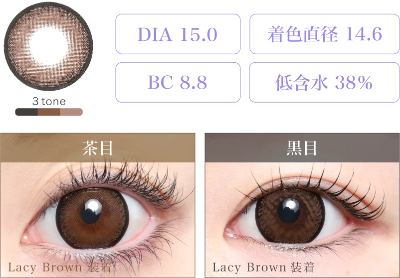 Lacy Brown 着画&スペック