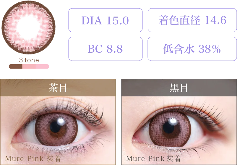 Mure Pink 着画&スペック